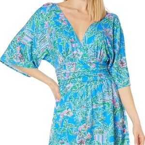Lilly Pulitzer Blue and Green Coverup Dress